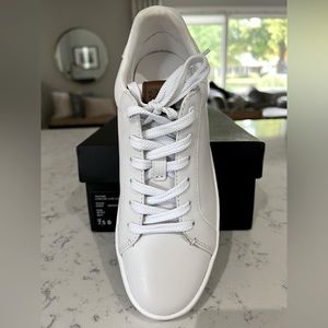 Coach, size 7.5 B, leather shoe, like new with box